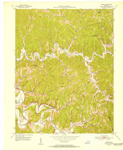 United States Geological Survey Lenox, KY (1950, 24000-Scale) digital map