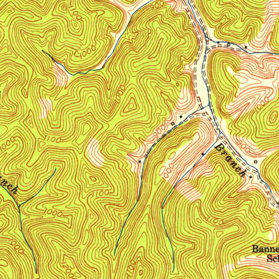 United States Geological Survey Lenox, KY (1950, 24000-Scale) digital map