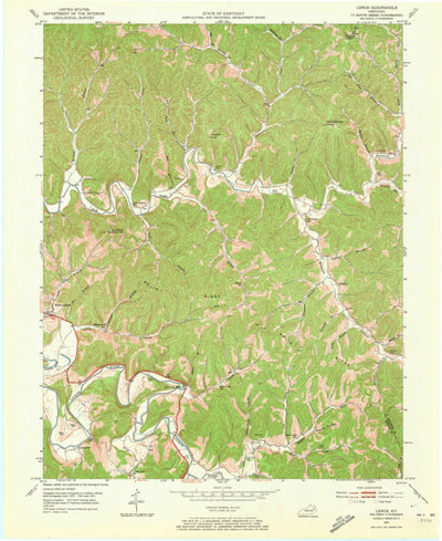 United States Geological Survey Lenox, KY (1951, 24000-Scale) digital map