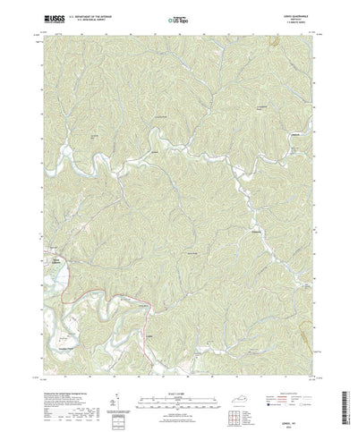 United States Geological Survey Lenox, KY (2022, 24000-Scale) digital map