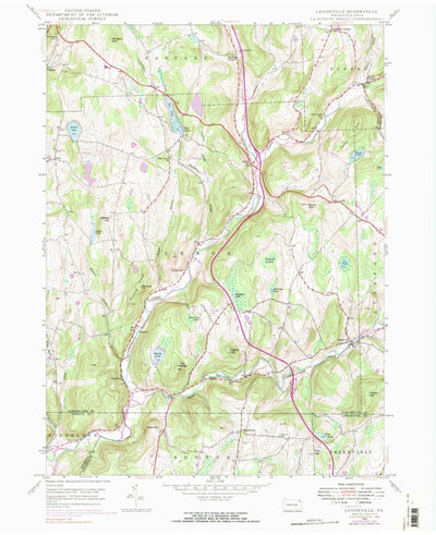 United States Geological Survey Lenoxville, PA (1946, 24000-Scale) digital map