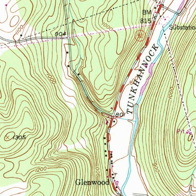 United States Geological Survey Lenoxville, PA (1946, 24000-Scale) digital map