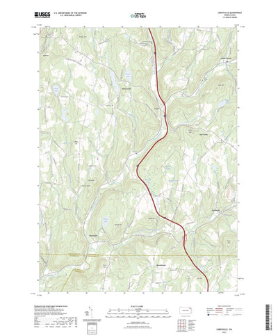 United States Geological Survey Lenoxville, PA (2023, 24000-Scale) digital map