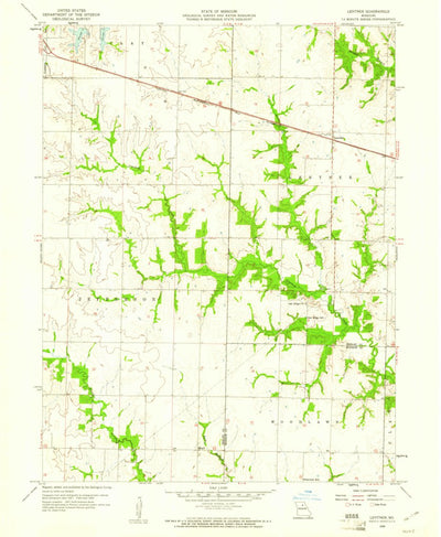 United States Geological Survey Lentner, MO (1958, 24000-Scale) digital map