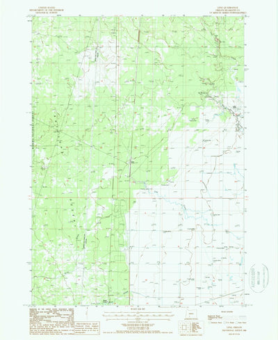 United States Geological Survey Lenz, OR (1988, 24000-Scale) digital map