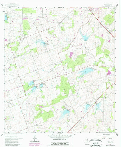 United States Geological Survey Lenz, TX (1961, 24000-Scale) digital map