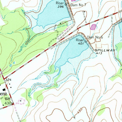 United States Geological Survey Lenz, TX (1961, 24000-Scale) digital map