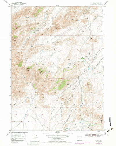 United States Geological Survey Leo, WY (1953, 24000-Scale) digital map