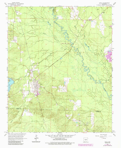 United States Geological Survey Leola, AR (1965, 24000-Scale) digital map