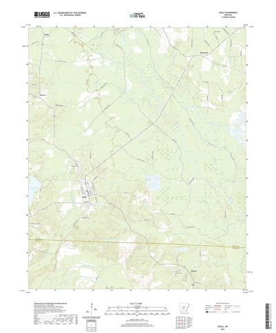 United States Geological Survey Leola, AR (2020, 24000-Scale) digital map