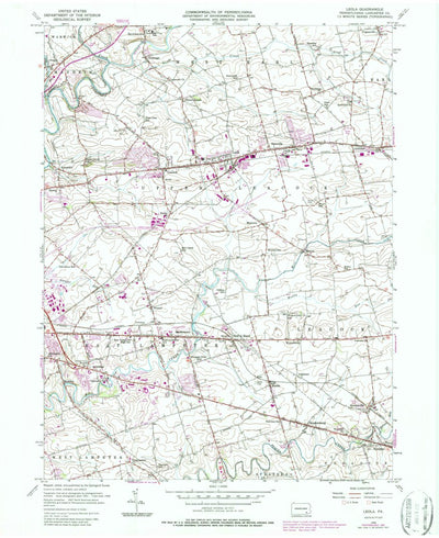 United States Geological Survey Leola, PA (1956, 24000-Scale) digital map