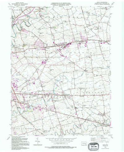 United States Geological Survey Leola, PA (1992, 24000-Scale) digital map