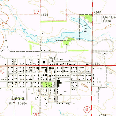 United States Geological Survey Leola, SD (1970, 24000-Scale) digital map