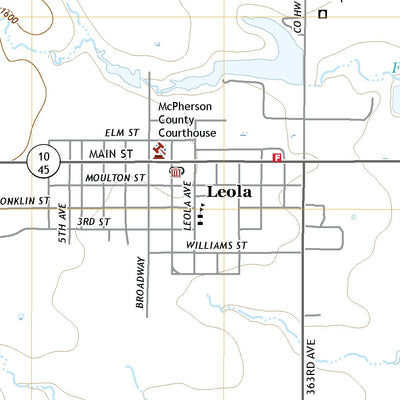 United States Geological Survey Leola, SD (2021, 24000-Scale) digital map