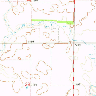 United States Geological Survey Leola SW, SD (1970, 24000-Scale) digital map
