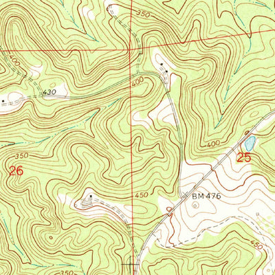 United States Geological Survey Leon, AL (1971, 24000-Scale) digital map
