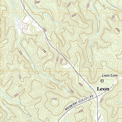 United States Geological Survey Leon, AL (2020, 24000-Scale) digital map