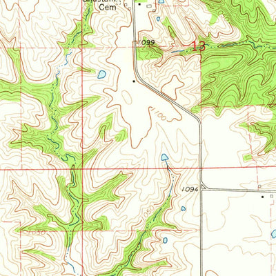 United States Geological Survey Leon, IA (1964, 24000-Scale) digital map