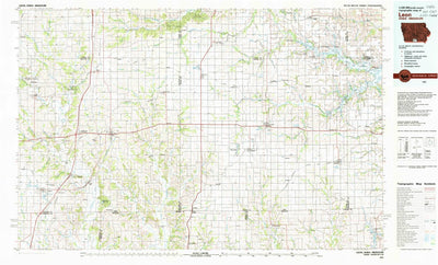 United States Geological Survey Leon, IA-MO (1981, 100000-Scale) digital map