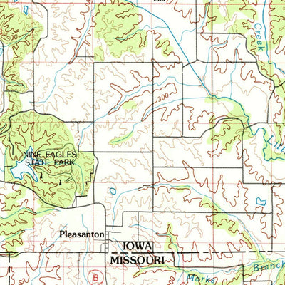 United States Geological Survey Leon, IA-MO (1981, 100000-Scale) digital map