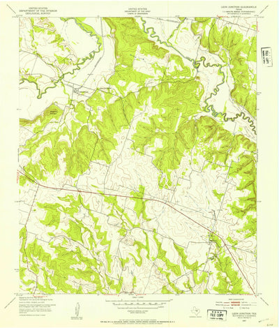 United States Geological Survey Leon Junction, TX (1947, 24000-Scale) digital map