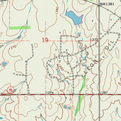 United States Geological Survey Leon, KS (1963, 24000-Scale) digital map
