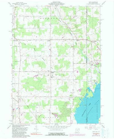 United States Geological Survey Leon, OH-PA (1959, 24000-Scale) digital map