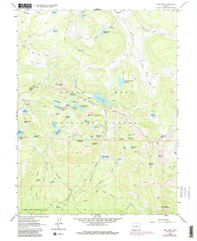 United States Geological Survey Leon Peak, CO (1960, 24000-Scale) digital map