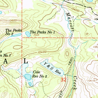 United States Geological Survey Leon Peak, CO (1960, 24000-Scale) digital map