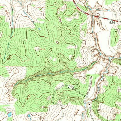 United States Geological Survey Leon South, OK-TX (1968, 24000-Scale) digital map
