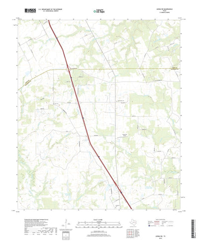 United States Geological Survey Leona SW, TX (2019, 24000-Scale) digital map