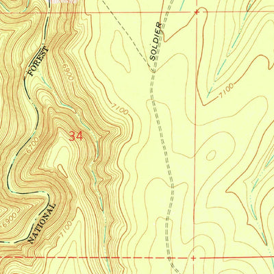United States Geological Survey Leonard Canyon, AZ (1965, 24000-Scale) digital map