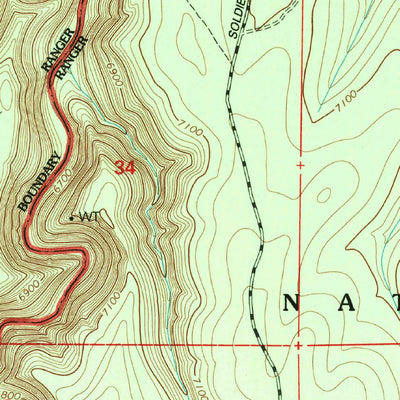 United States Geological Survey Leonard Canyon, AZ (1998, 24000-Scale) digital map