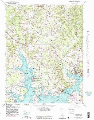 United States Geological Survey Leonardtown, MD (1963, 24000-Scale) digital map