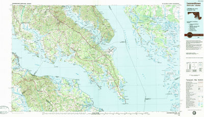 United States Geological Survey Leonardtown, MD-VA (1983, 100000-Scale) digital map