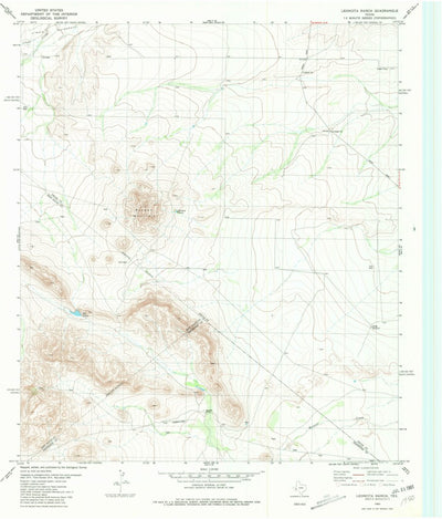 United States Geological Survey Leoncita Ranch, TX (1980, 24000-Scale) digital map