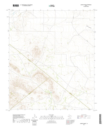 United States Geological Survey Leoncita Ranch, TX (2022, 24000-Scale) digital map