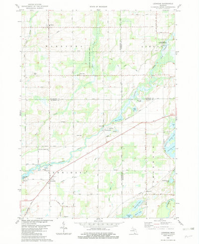 United States Geological Survey Leonidas, MI (1982, 24000-Scale) digital map