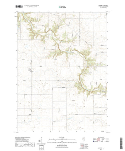 United States Geological Survey Leonore, IL (2021, 24000-Scale) digital map