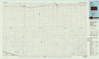 United States Geological Survey Leoti, KS (1985, 100000-Scale) digital map