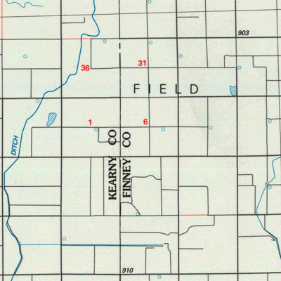 United States Geological Survey Leoti, KS (1985, 100000-Scale) digital map