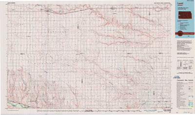 United States Geological Survey Leoti, KS (1987, 100000-Scale) digital map