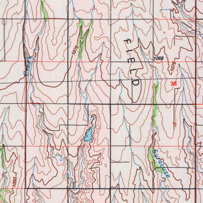 United States Geological Survey Leoti, KS (1987, 100000-Scale) digital map