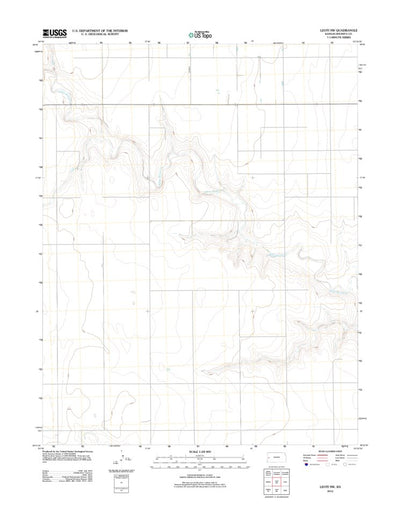 United States Geological Survey Leoti NW, KS (2012, 24000-Scale) digital map