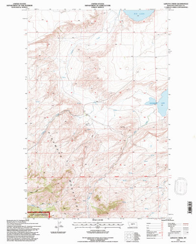 United States Geological Survey Lepleys Creek, MT (1995, 24000-Scale) digital map
