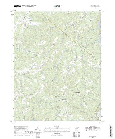 United States Geological Survey Lerona, WV (2023, 24000-Scale) digital map