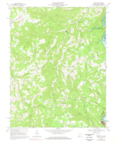 United States Geological Survey Lerona, WV-VA (1968, 24000-Scale) digital map