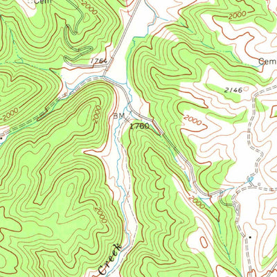 United States Geological Survey Lerona, WV-VA (1968, 24000-Scale) digital map