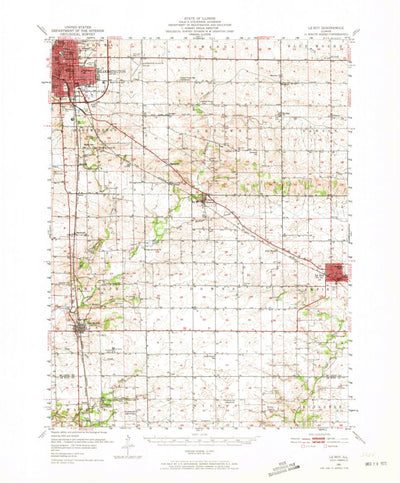 United States Geological Survey Leroy, IL (1951, 62500-Scale) digital map