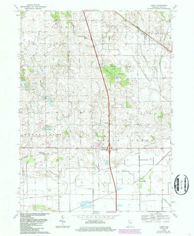 United States Geological Survey Leroy, IN (1969, 24000-Scale) digital map